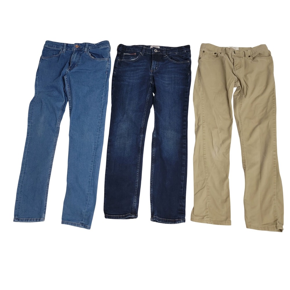 Boys Jeans Chinos Bundle Levi's 511 Hilfiger Denim H&M Size 12 Reg 3 Pairs